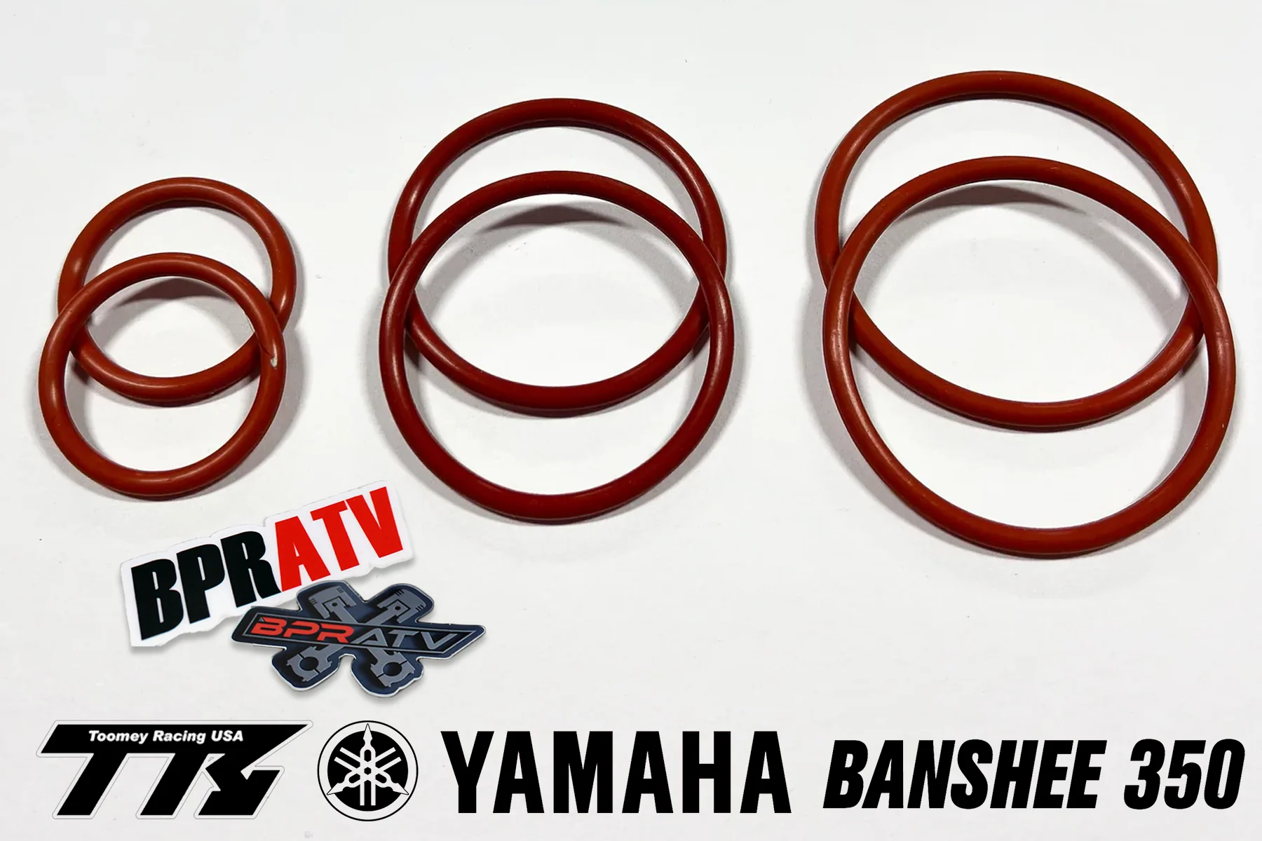 BPRATV Yamaha Banshee Toomey T4 T5 T6 Exhaust Pipes O-Ring Set ORings Repair Kit - Image 2