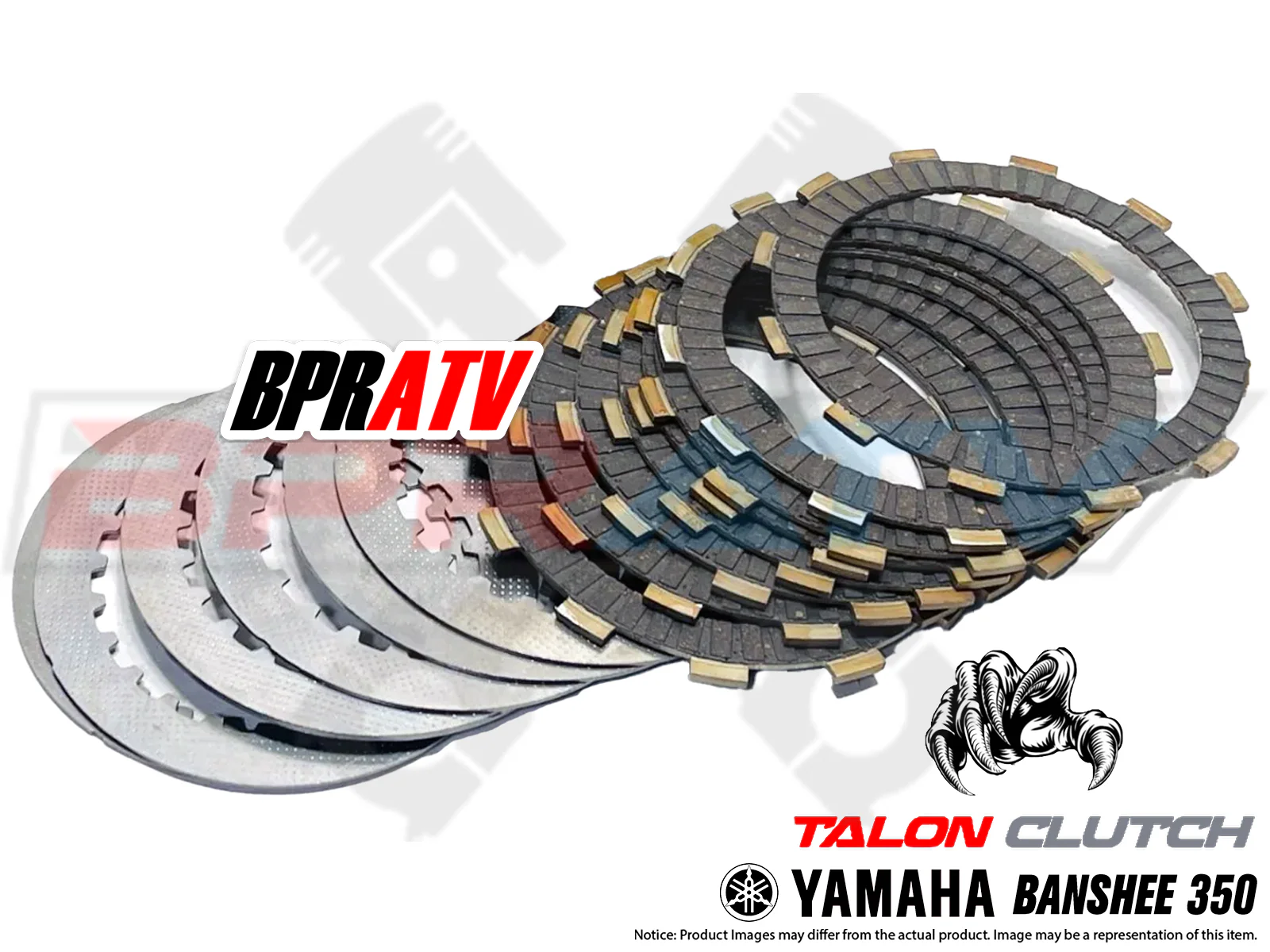 BPRATV Yamaha Banshee YFZ 350 Heavy Duty Steel Fibers Springs 8 Plate Clutch Kit - Image 3