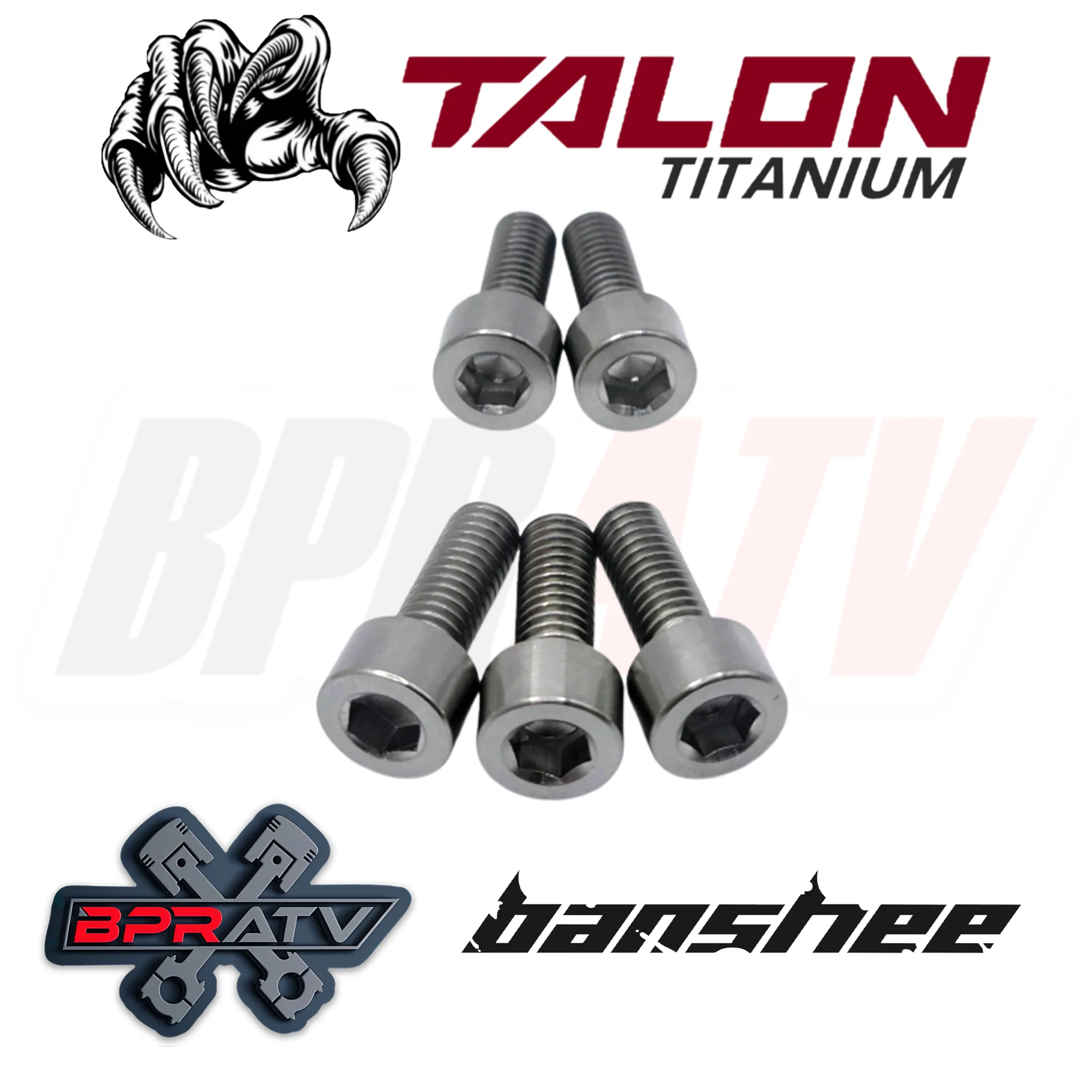 BPRATV Yamaha Banshee YFZ350 Talon Titanium Water Pump Cover Bolt & Washer Kit - Image 2