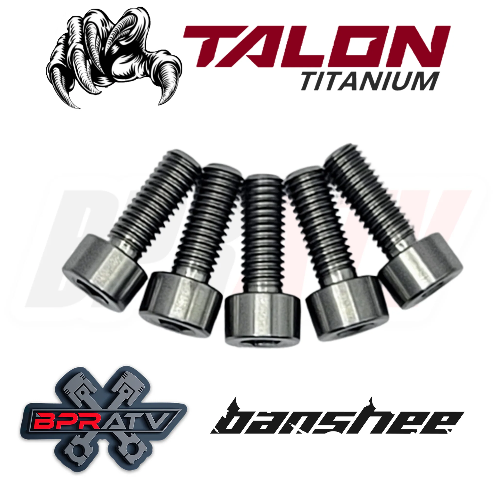 BPRATV Yamaha Banshee YFZ350 Talon Titanium Water Pump Cover Bolt & Washer Kit - Image 3