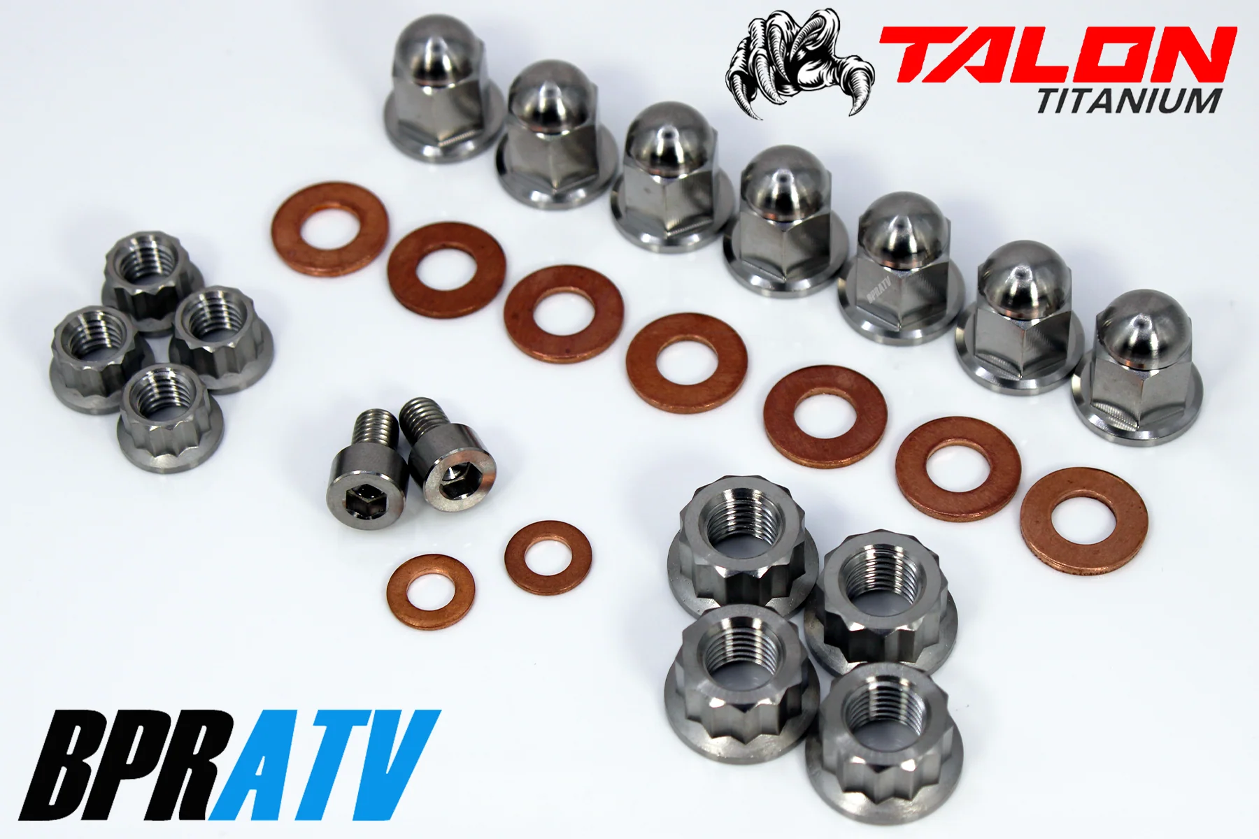 BPRATV Yamaha Blaster 200 2-Stroke Top End Engine Cylinder Head Ti Nuts Kit Set - Image 10