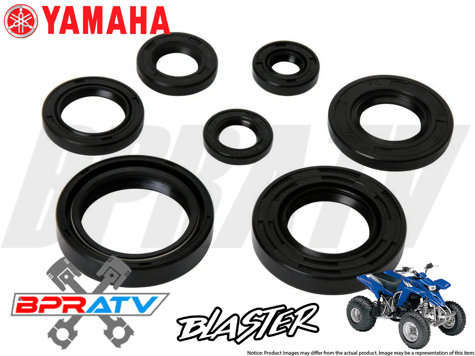 BPRATV Yamaha Blaster YFS 200 SKF Main Crankshaft Bearings Motor Engine Seal Kit - Image 15