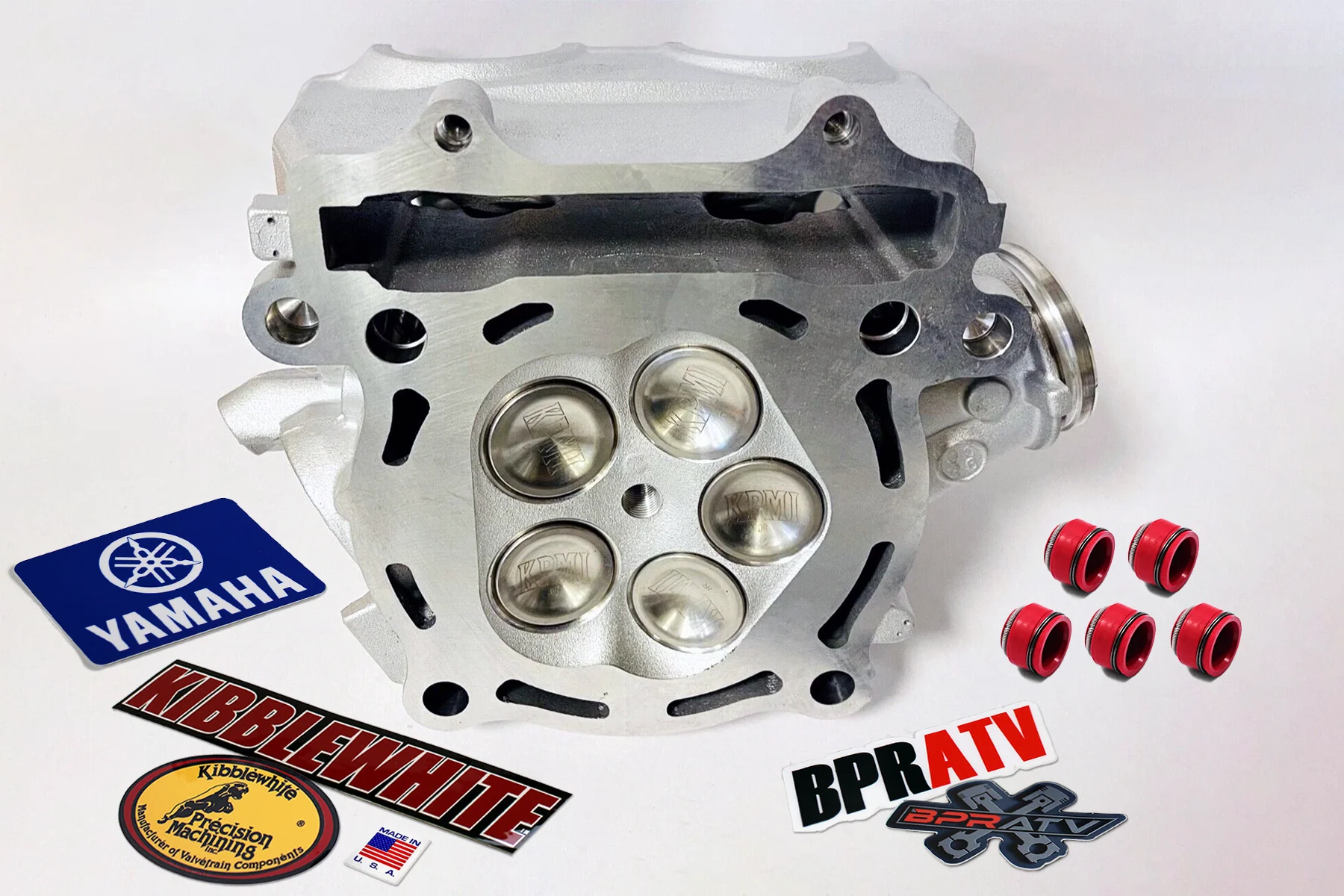 BPRATV YFZ450R Ported OEM Head +1mm Kibblewhite Valves Titanium Spring Assembly!