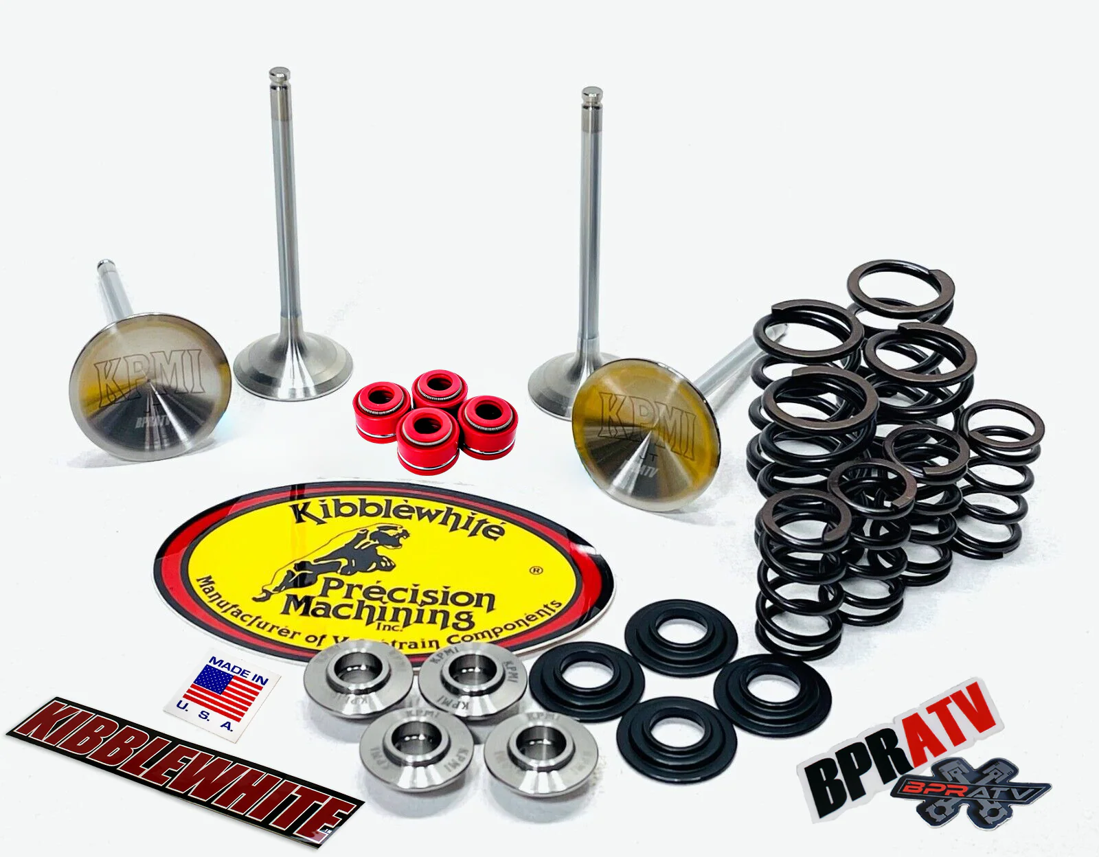 BPRATV YFZ450R Ported OEM Head +1mm Kibblewhite Valves Titanium Spring Assembly! - Image 10