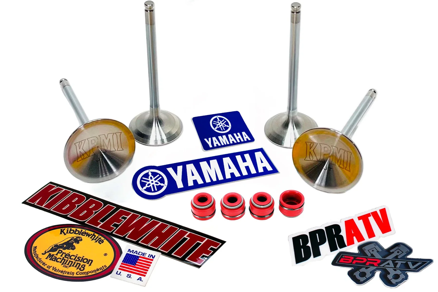BPRATV YFZ450R Ported OEM Head +1mm Kibblewhite Valves Titanium Spring Assembly! - Image 4