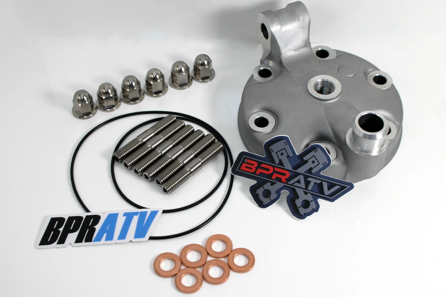 BPRATV YZ250 Stock Cylinder Head Kit Titanium Head Studs Acorn Nuts Rebuild Kit - Image 15