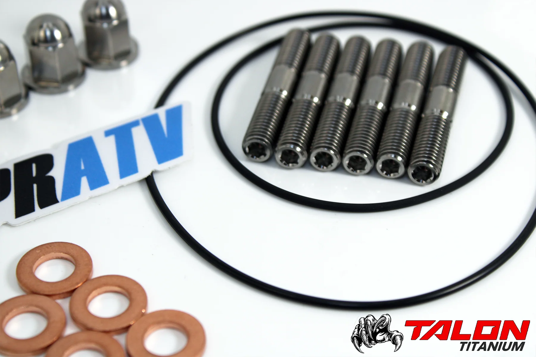 BPRATV YZ250 TITANIUM Cylinder Head Studs Stud Bolts Acorn Nuts Kit Cap Nut Set - Image 12