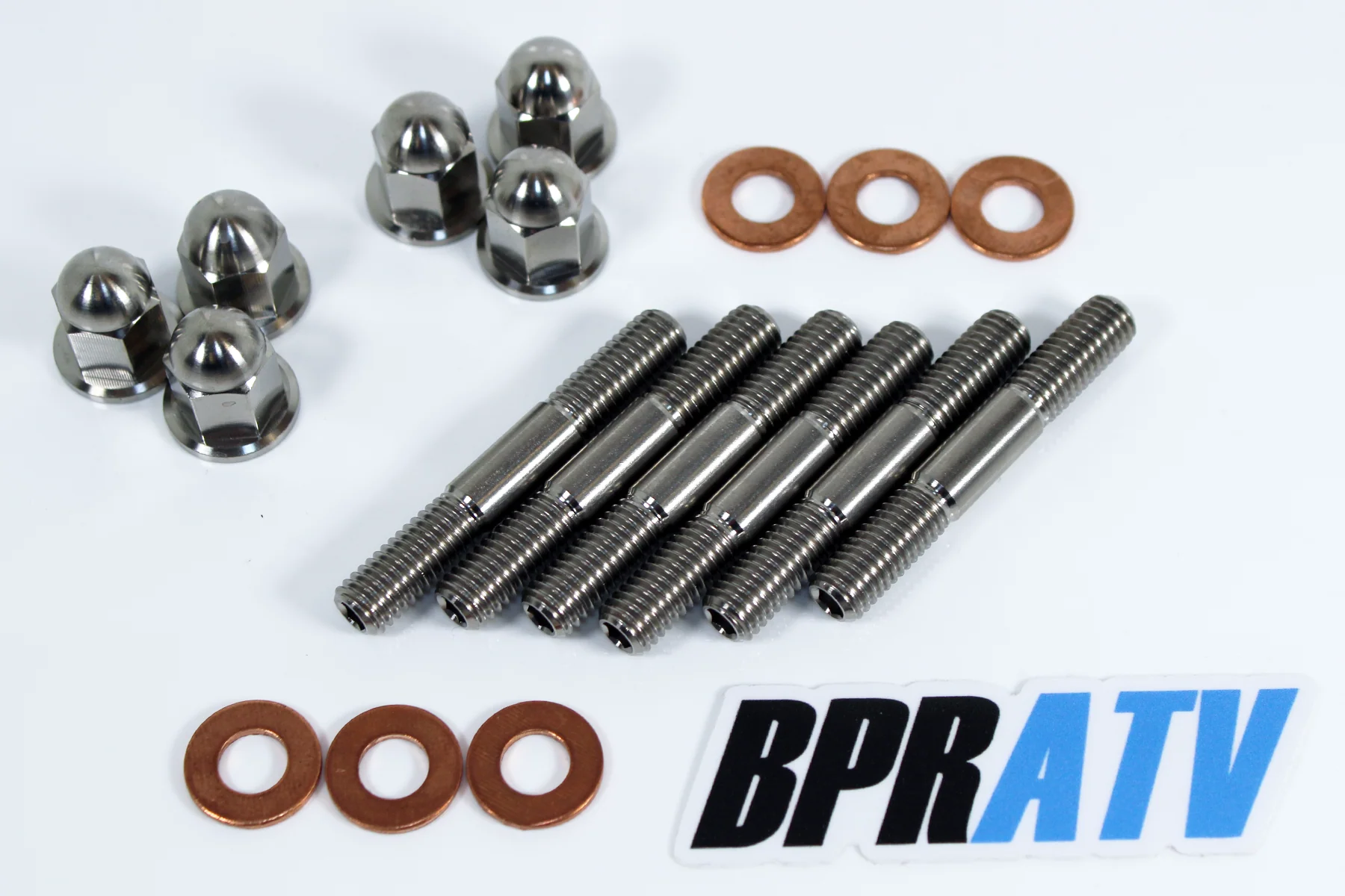 BPRATV YZ250 TITANIUM Cylinder Head Studs Stud Bolts Acorn Nuts Kit Cap Nut Set - Image 4