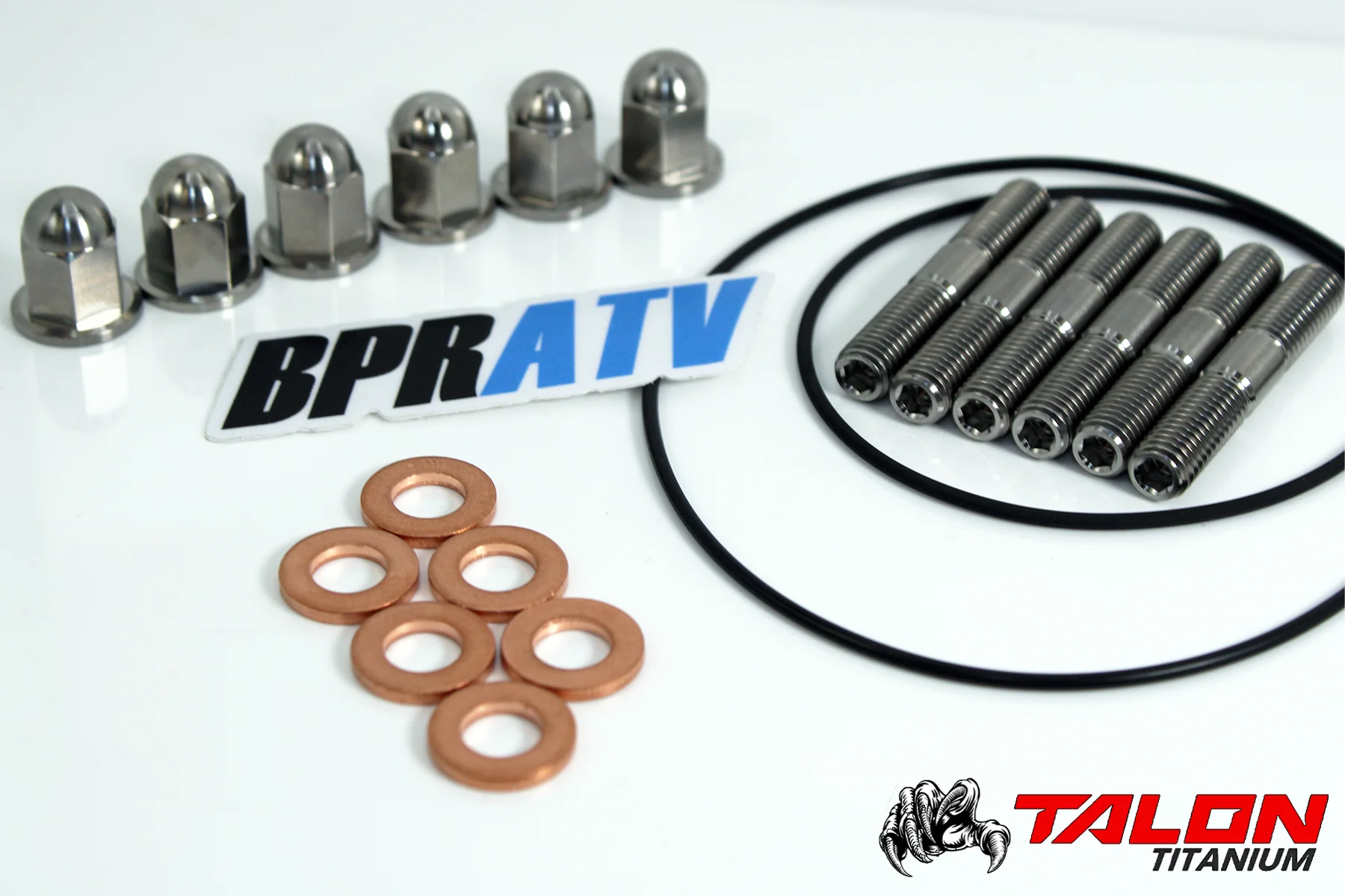 BPRATV YZ250 TITANIUM Cylinder Head Studs Stud Bolts Acorn Nuts Kit Cap Nut Set - Image 8