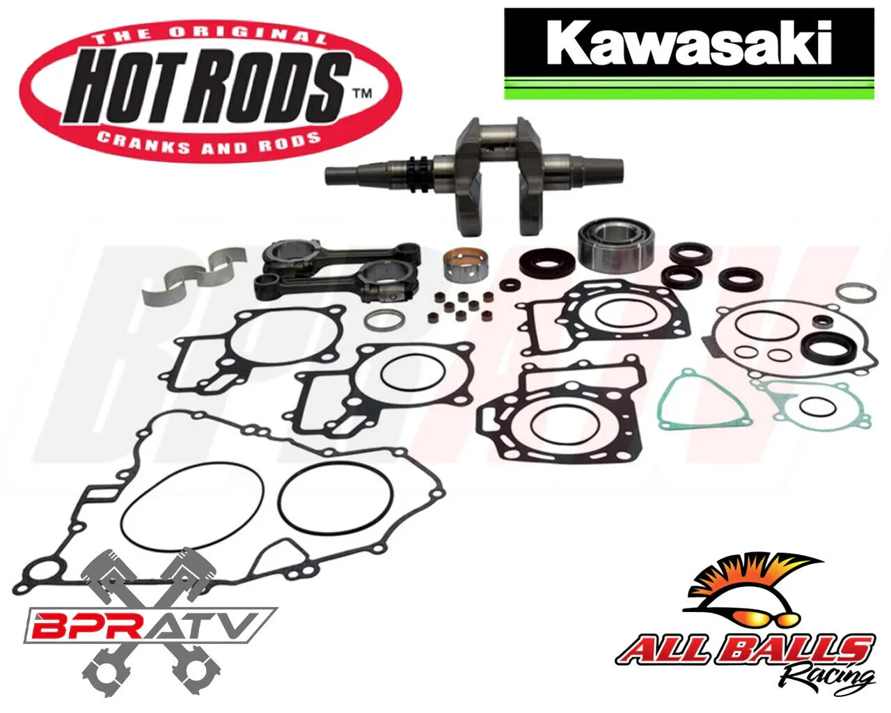 12-20 Brute Force 750 Bottom End Hotrods Crank Rods Rebuild NGK Plugs Cam Chains - Image 3