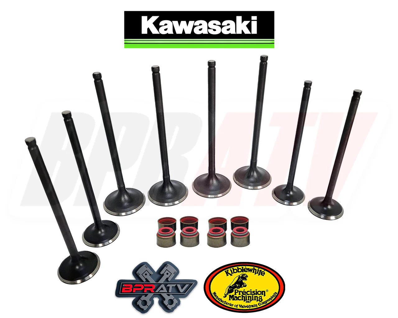 Brute Force Teryx 650 750 Kibblewhite Valves Valve Stainless Black Diamond Seals - Image 16