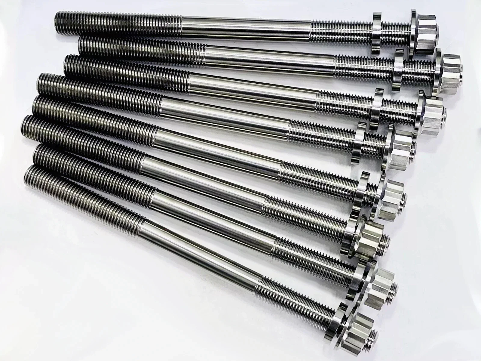 Brute Force Teryx 650 KVF 750 Cylinder Head Studs TITANIUM Stud Bolt Nut Kit Set - Image 13