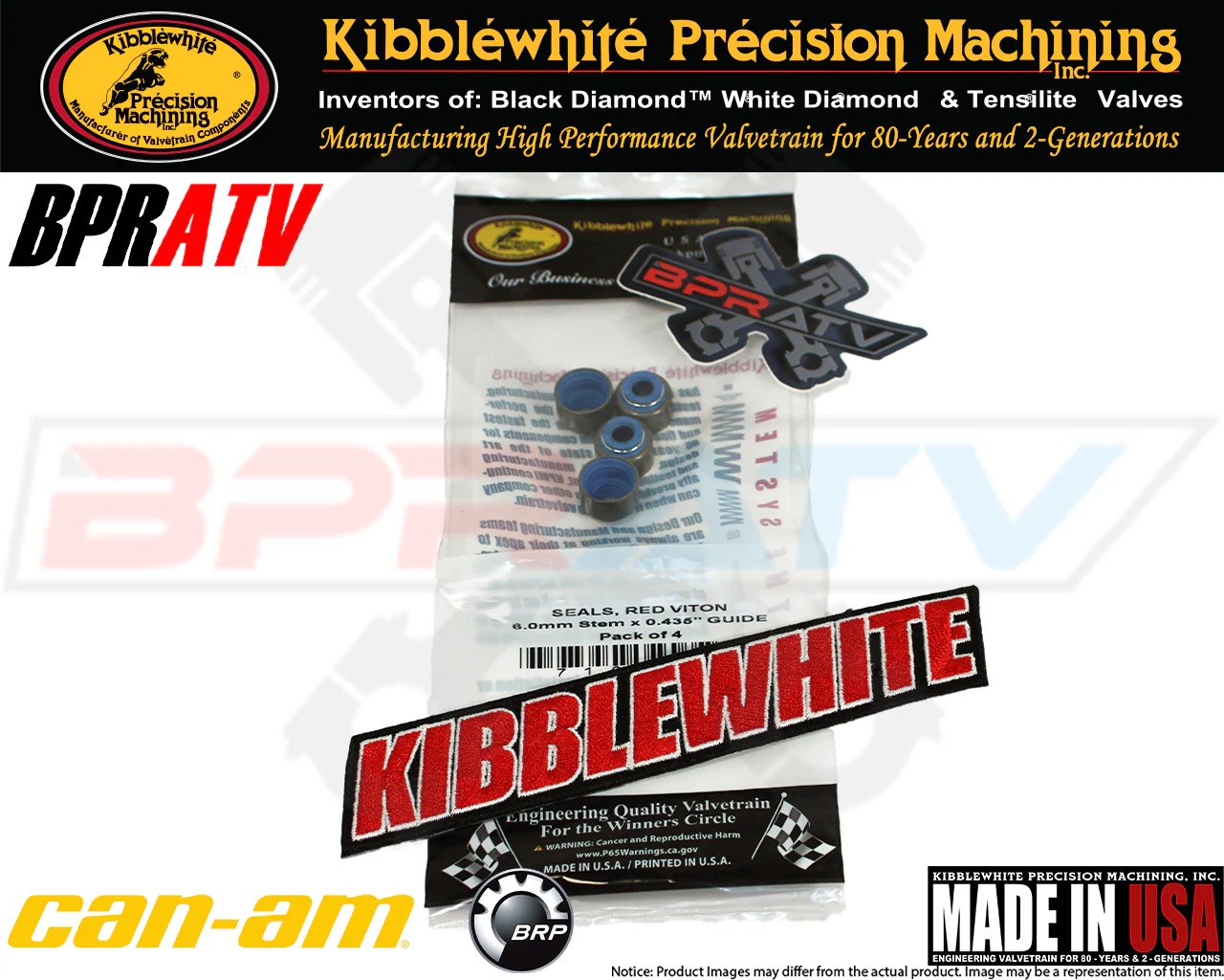 Can Am BRP DS650 DS 650 Kibblewhite Viton Valve Stem Seals Seal 4 Bombardier BPR - Image 4