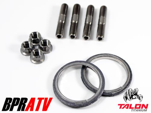 Can-Am Commander 800 1000 Exhaust Repair Kit BPRATV Titanium Studs Nuts & Gasket - Image 5