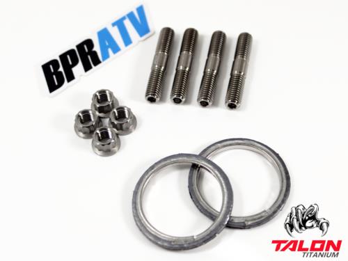 Can-Am Commander 800 1000 Exhaust Repair Kit BPRATV Titanium Studs Nuts & Gasket - Image 7