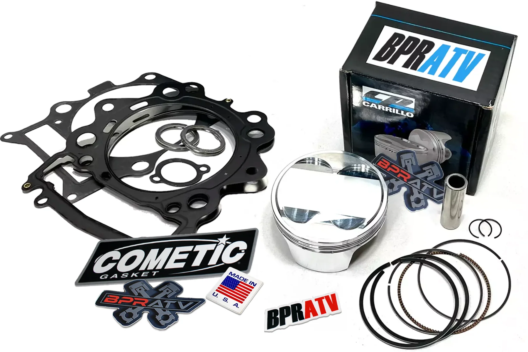 Can Am DS450 DS 450 97mm Stock Standard Bore 12.5:1 CP Piston Cometic Gasket USA - Image 3