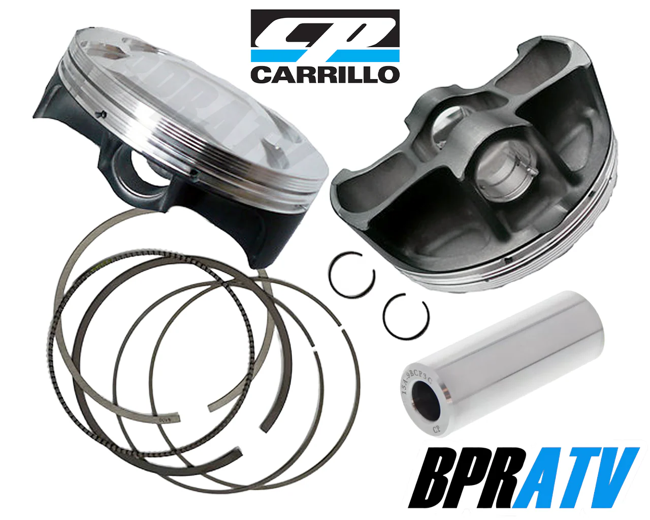 Can Am DS450 DS 450 97mm Stock Standard Bore 13:1 CP Carrillo Piston Kit '08-15 - Image 4