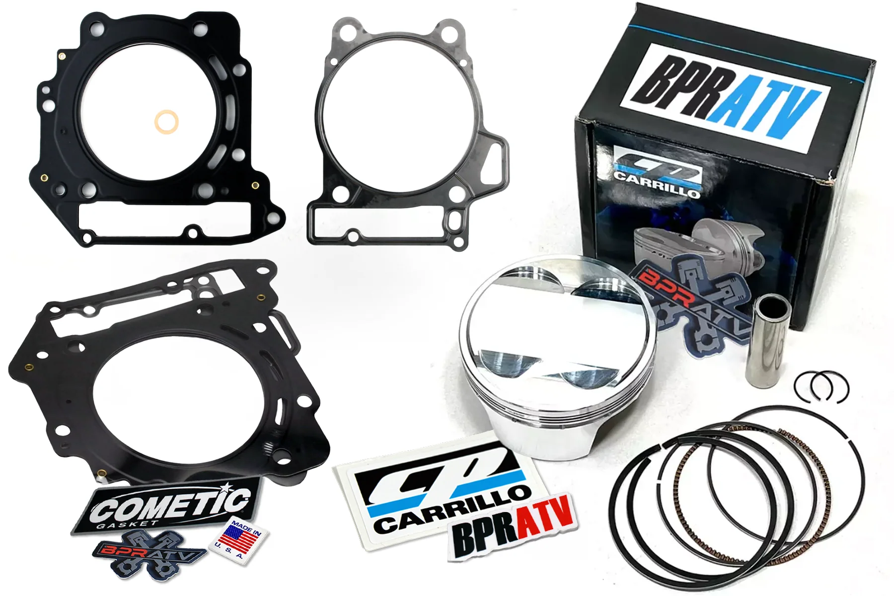 Can Am DS450 DS 450 97mm Stock Standard Bore 13:1 CP Piston & Cometic Gaskets US