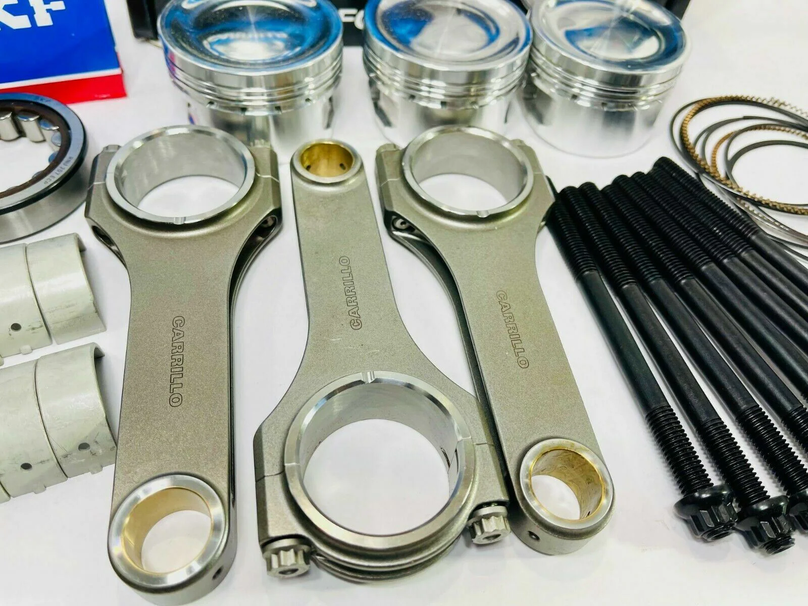 Can Am Maverick X-3 Turbo CP Carrillo Rods Pistons Complete Engine Rebuild Kit - Image 8