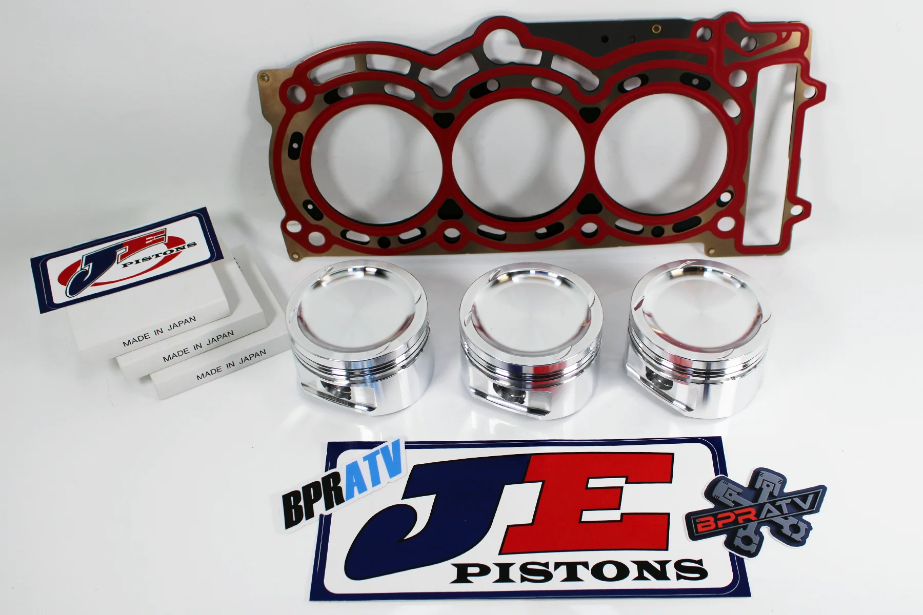 Can-Am Maverick X3 Turbo 17-25 JE Piston Set 9.5:1 MLS Head Gasket Forged In USA