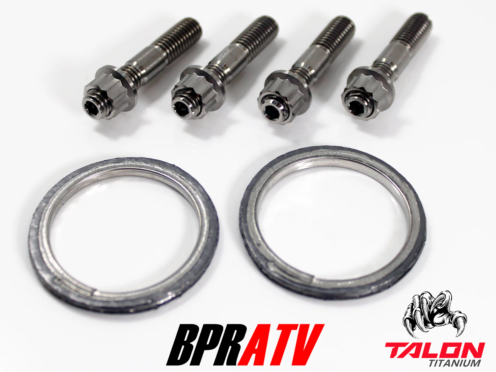 Can-Am Outlander 850 800 R Exhaust Repair Kit BPRATV Titanium Studs Nuts Gaskets - Image 9