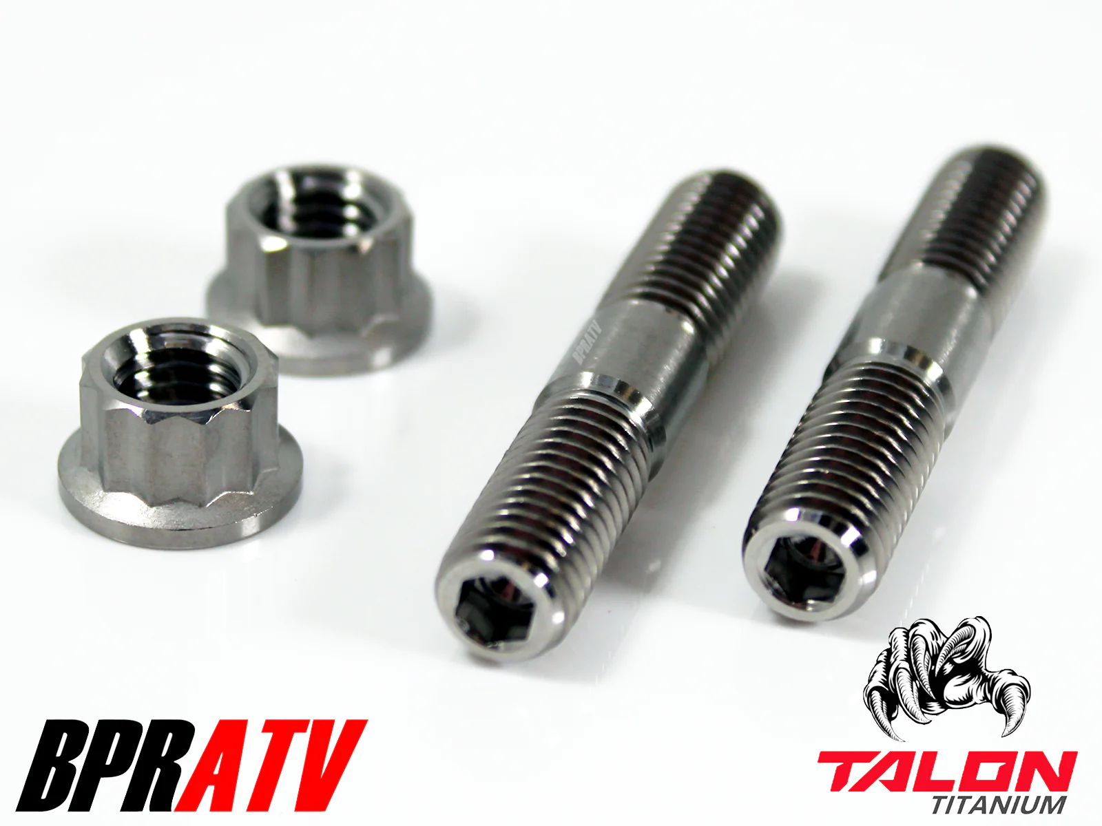 Can-Am Renegade 650 800 Exhaust Repair Kit BPRATV Titanium Studs Nuts & Gaskets - Image 15