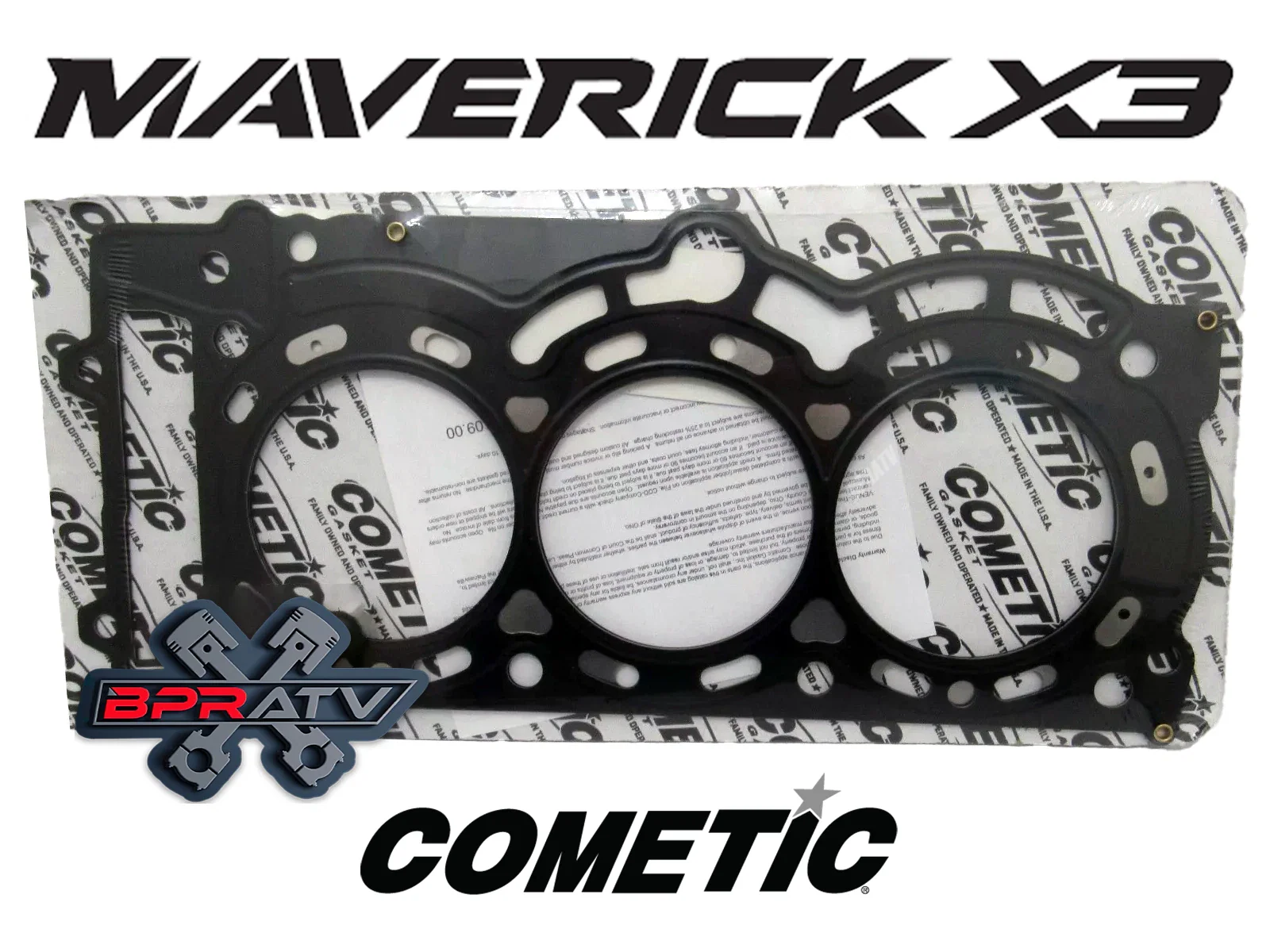 Can-Am X3 Turbo JE Piston Cometic Gasket BPRATV Titanium Studs 9.5:1 74mm Set US - Image 16