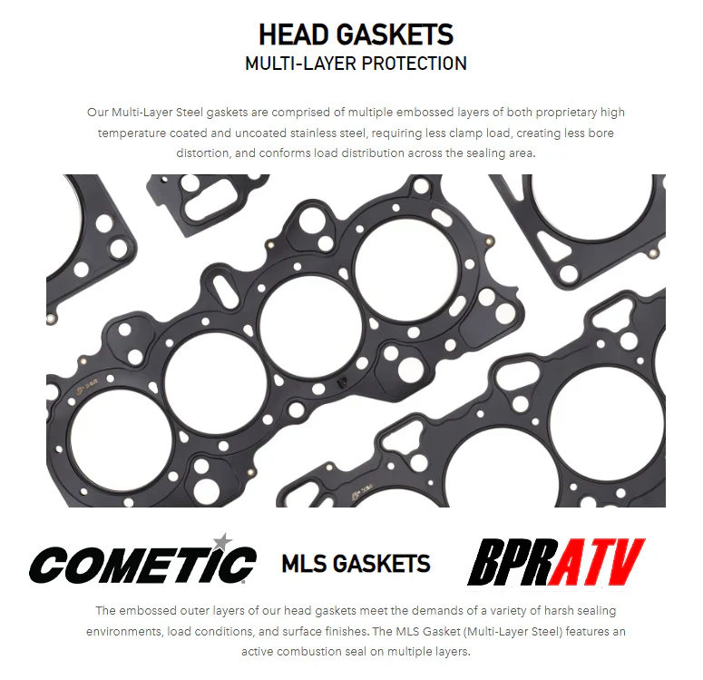 Yamaha Grizzly 660 Stock Standard Bore 100mm Cometic Top End Head Gasket C7044 - Image 14