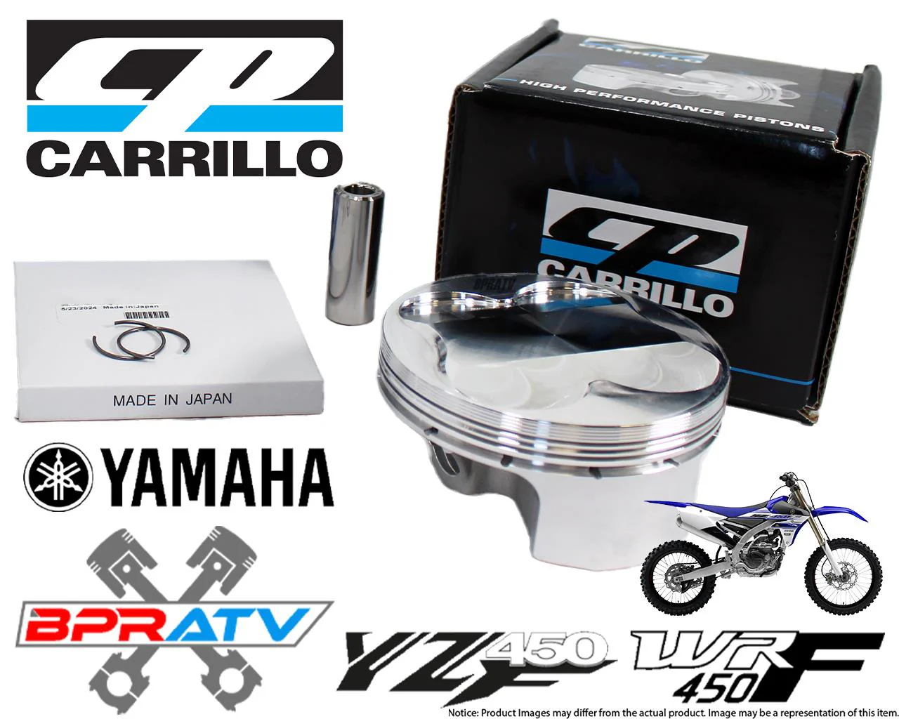 CP Carrillo 03-09 YZ450F Dirt Bike 13.5:1 98mm +3mm Big Bore 478cc CP Piston Kit - Image 2