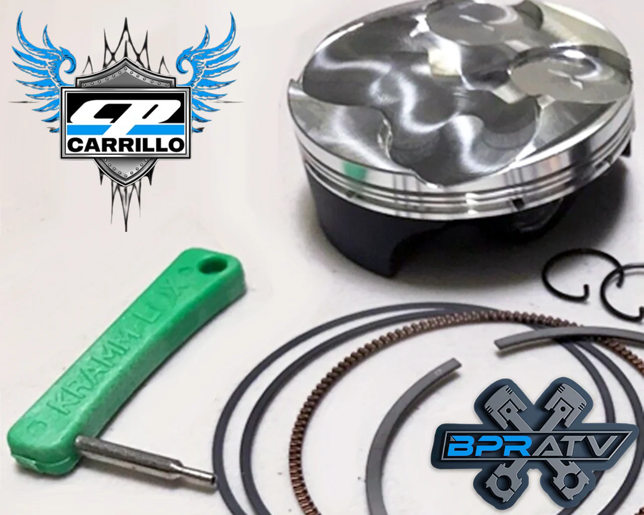 06-11 LTR450 LTR 450 13.75:1 95.5mm STD Bore CP Carrillo Project X Piston Kit - Image 5