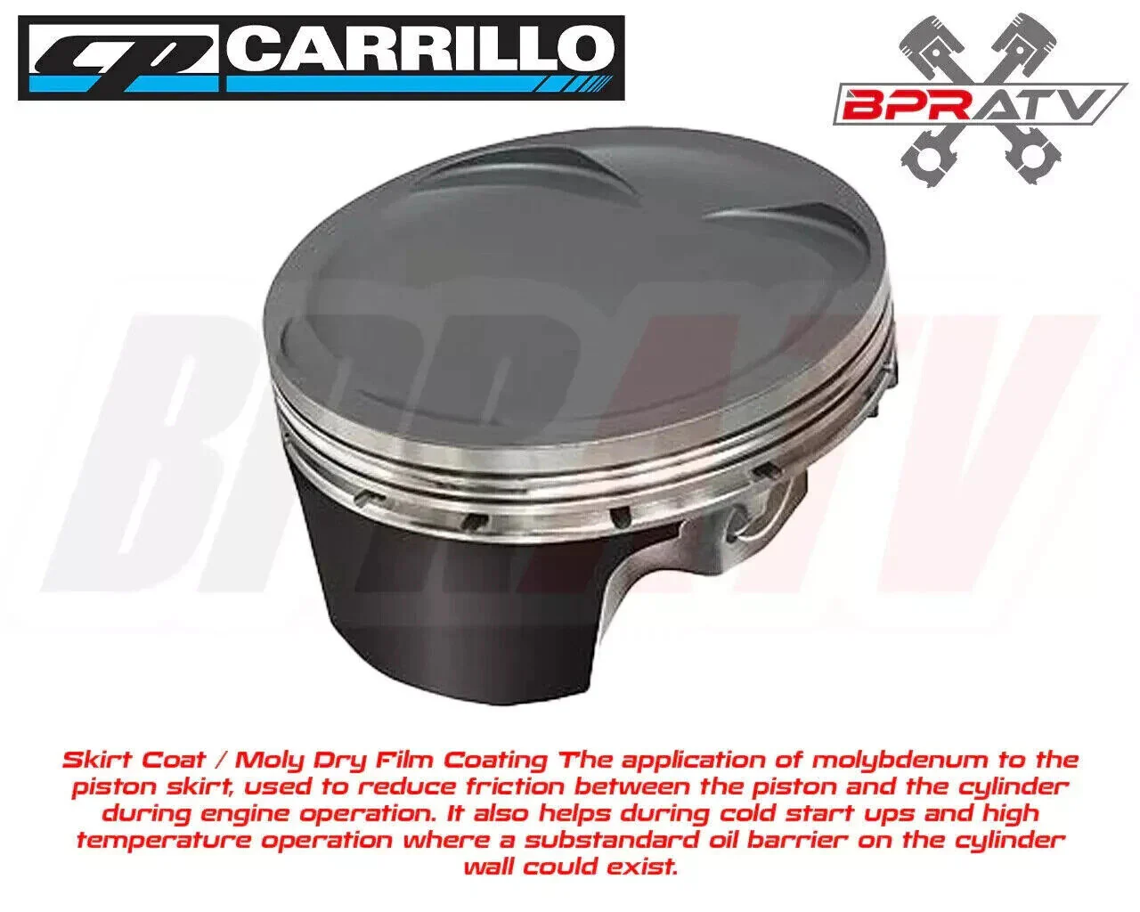 CP-Carrillo 19-23 Kawasaki KX450 KX 450 13.5 96mm Coated Race Forged Piston Kit - Image 11