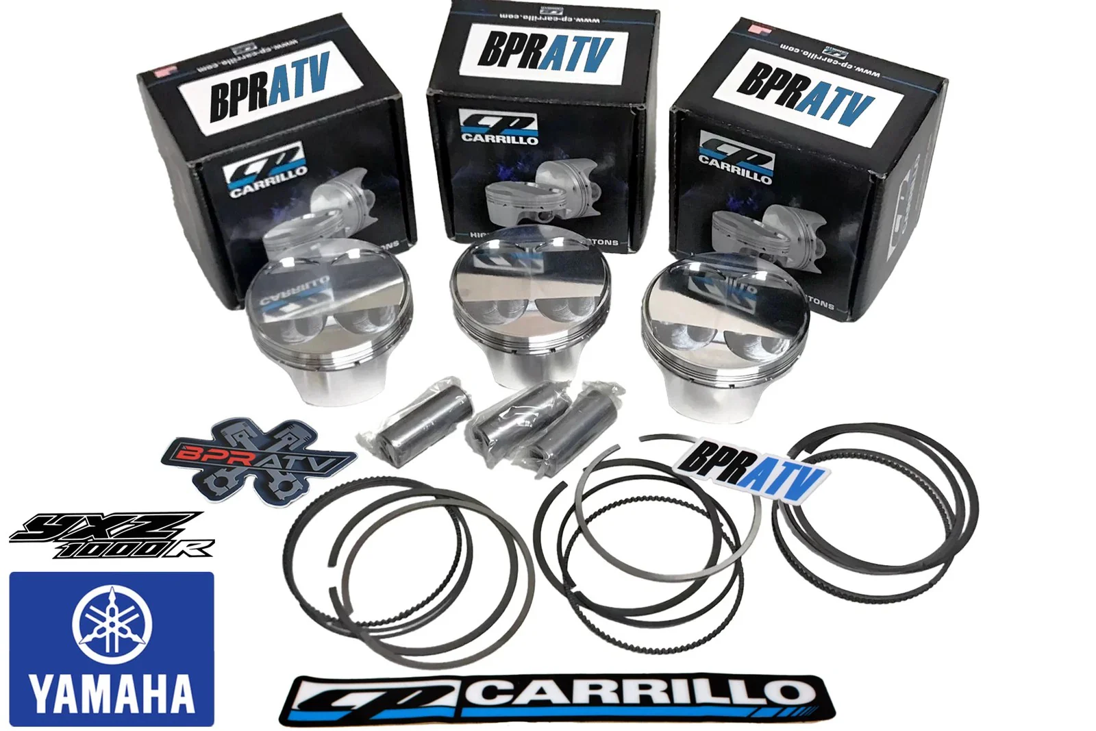 Can Am Maverick X3 Turbo Stock Bore 9.5:1 CP Carrillo Piston Pistons Kit (All 3) - Image 3