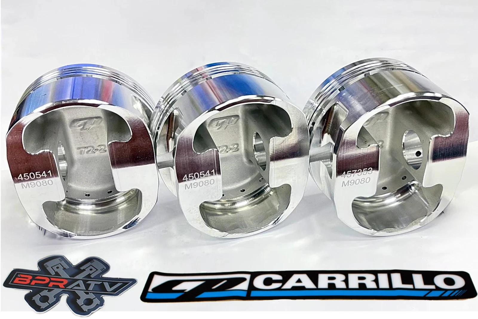 Can Am Maverick X3 Turbo Stock Bore 9.5:1 CP Carrillo Piston Pistons Kit (All 3) - Image 4
