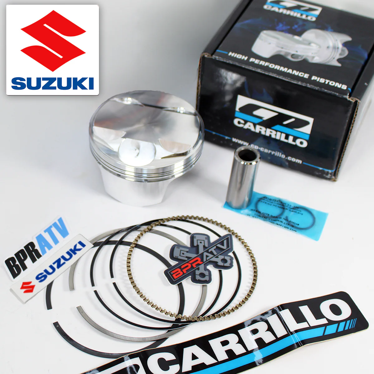 CP-Carrillo Forged 95.5mm Piston 13:1 + Cometic Gasket Kit Suzuki LTR450 '06–11 - Image 6