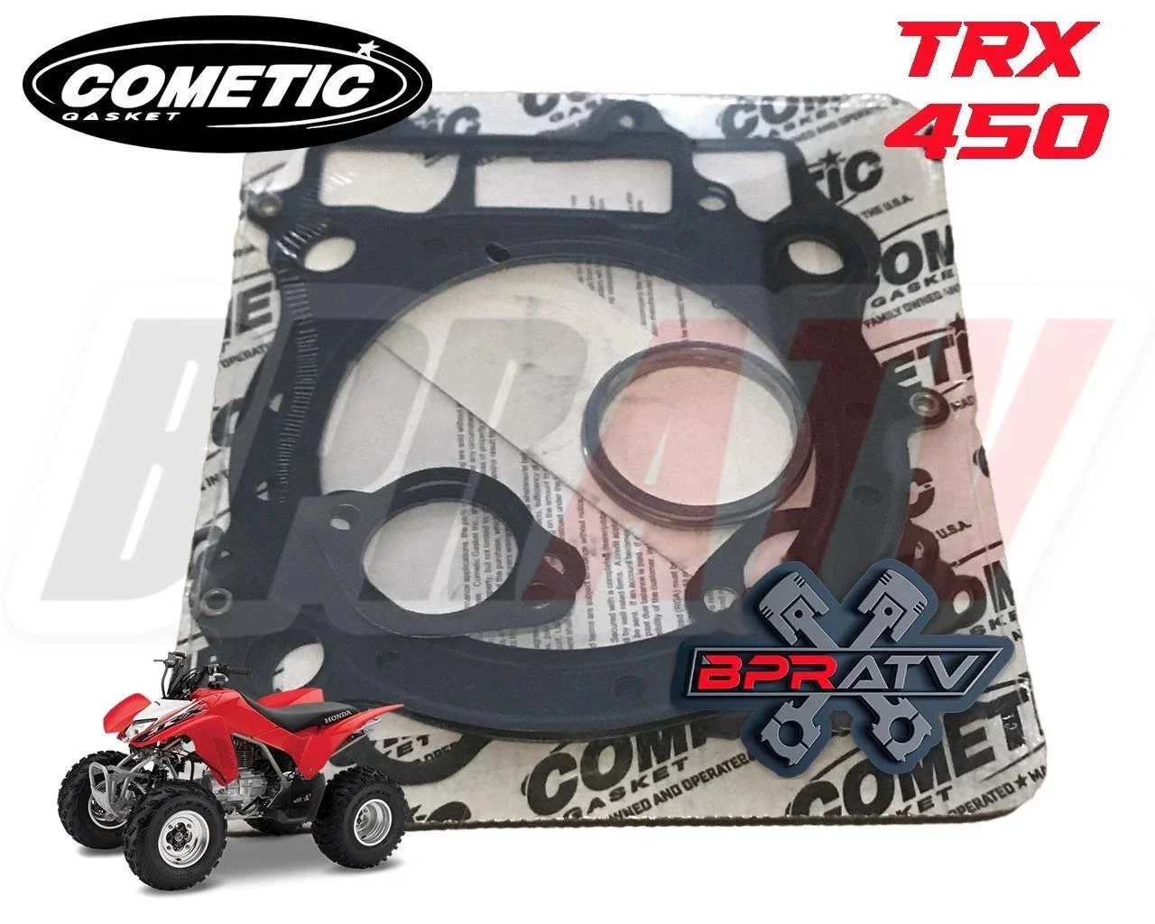 04 05 Honda TRX450R TRX 450R 94mm 94 12:1 CP Stock Bore Piston Cometic Gasket US - Image 12