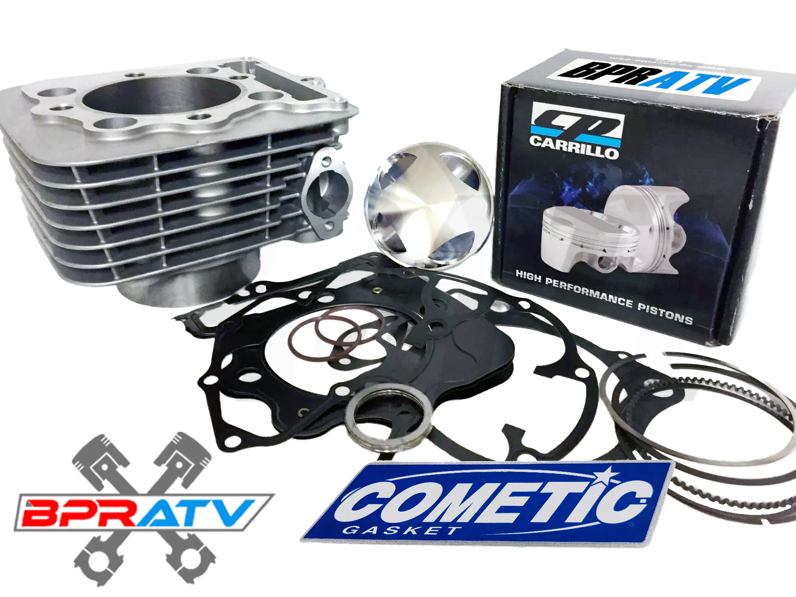 Cylinder 12.5:1 CP Piston Gasket Stage 2 Cam Top Rebuild Kit For Honda TRX400EX - Image 9