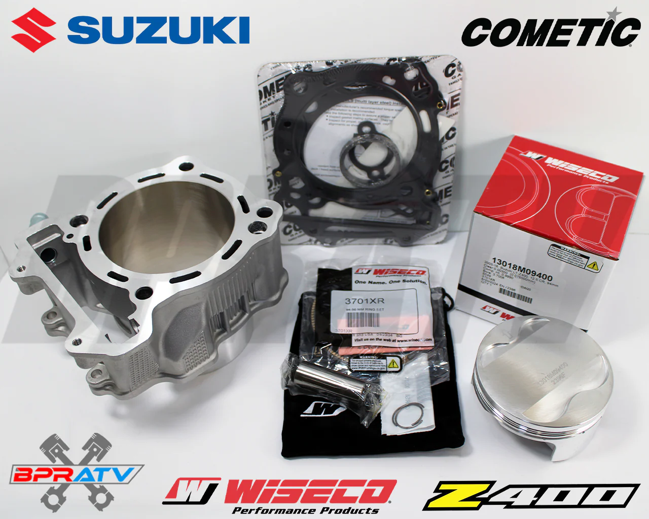 Cylinder Piston Gaskets Big Bore Wiseco Top End Rebuild Kit for Suzuki LTZ 400 - Image 16