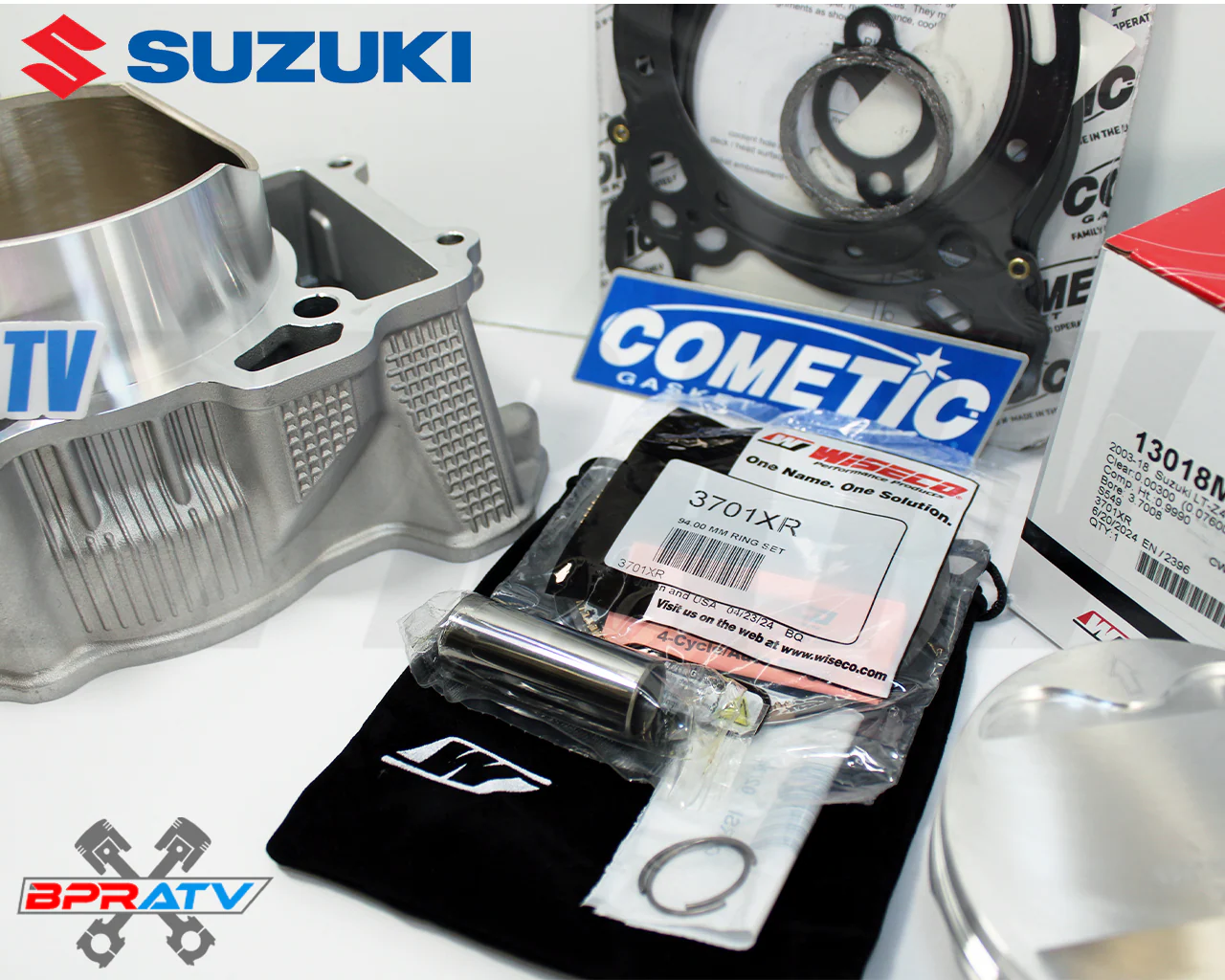 Cylinder Piston Gaskets Big Bore Wiseco Top End Rebuild Kit for Suzuki LTZ 400 - Image 7