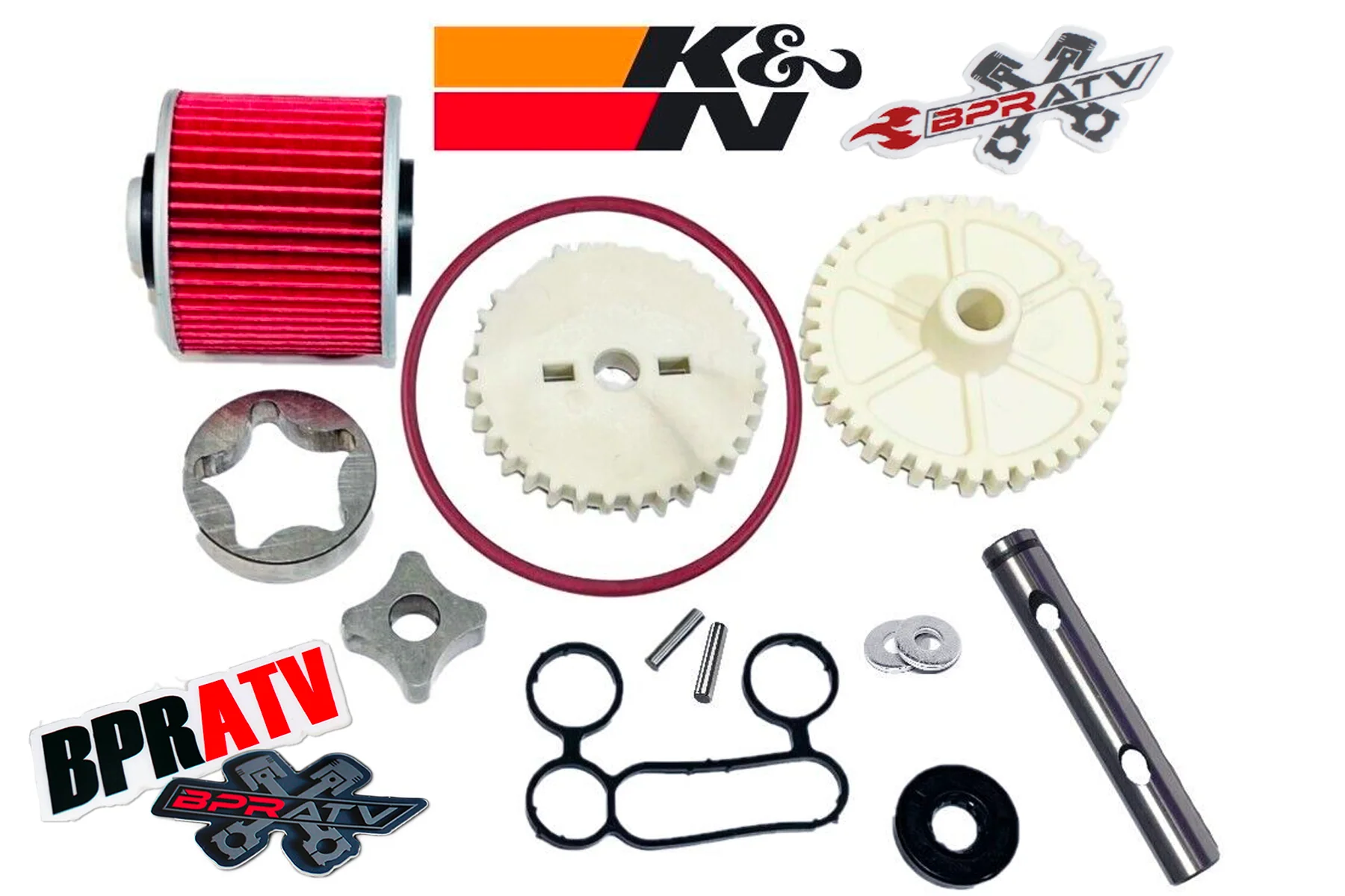 Defender HD8 Traxter Bottom End Rebuild Kit Crank Water + Oil Pump Assembly Kit - Image 8