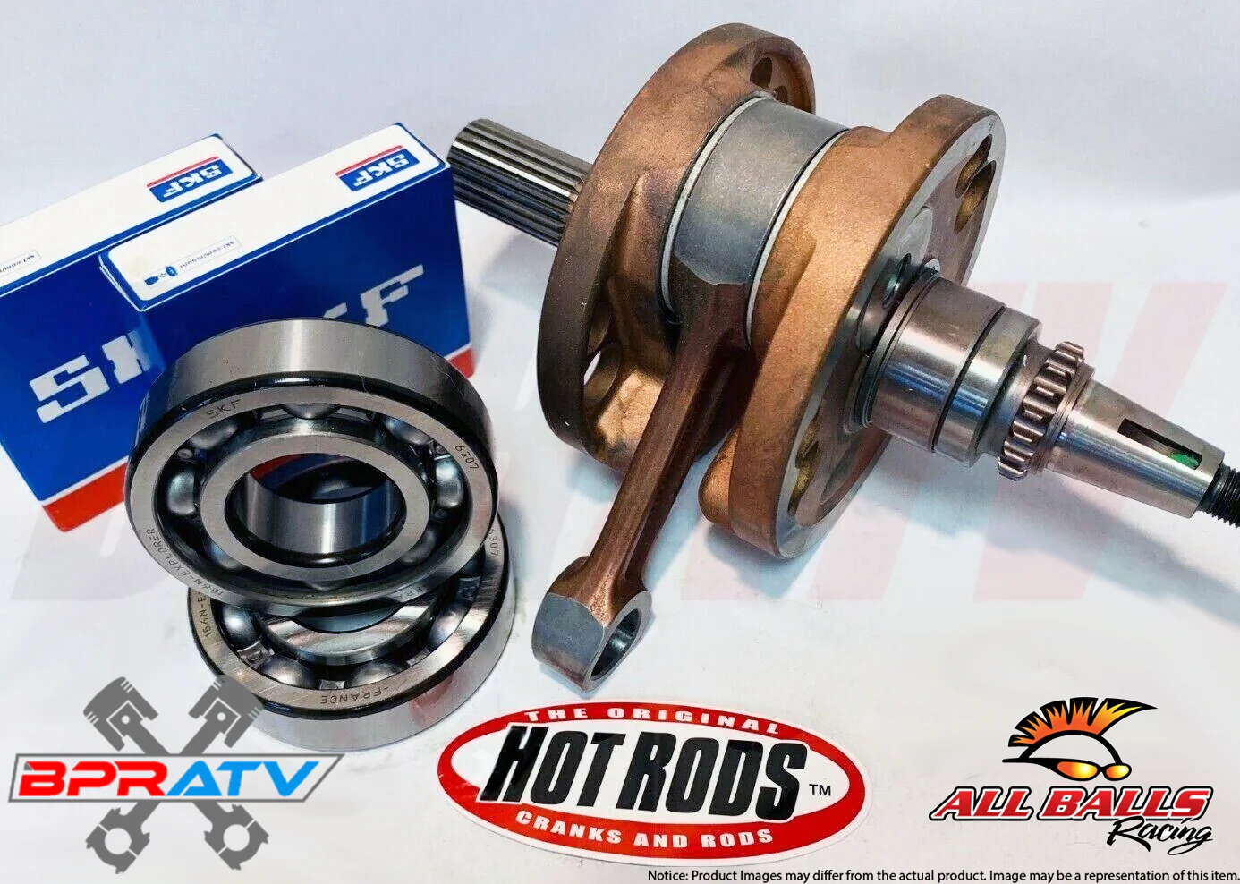 DRZ400 DRZ 400S SM Stroker Crank Hotrods 4259 4 mil Crankshaft SKF Main Bearings - Image 2