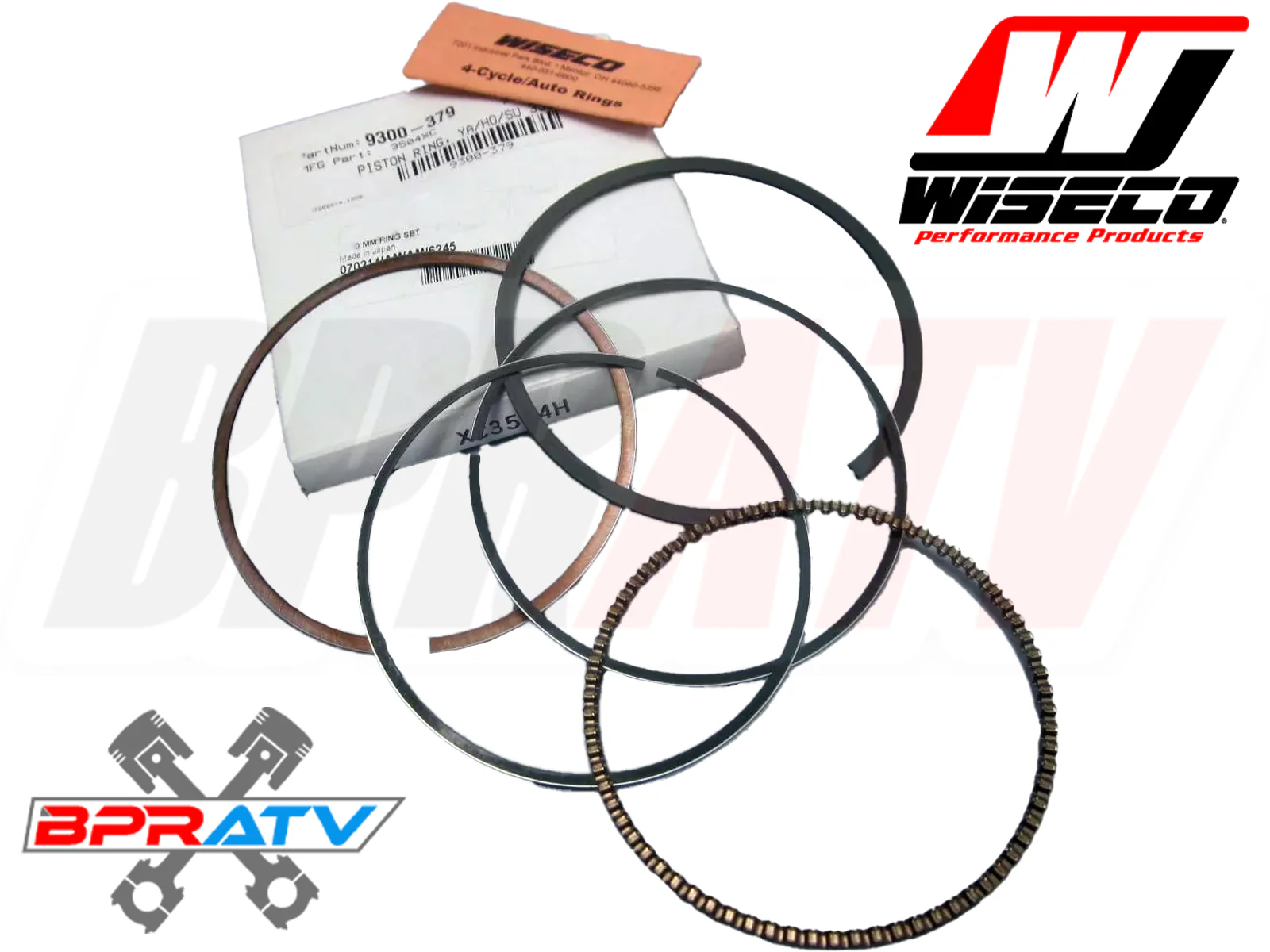 DS650 DS 650 JE Piston Rings 100mm 100 mil Ring Set Stock Standard Bore Can Am - Image 12