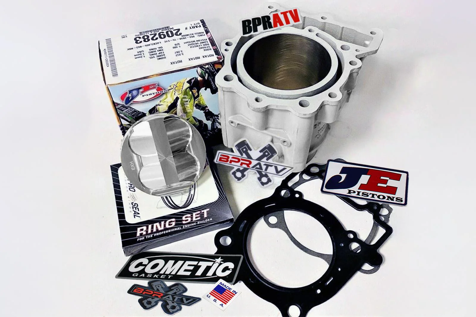 DS650 DS Baja 650 650X Big Bore Kit 105mm Cylinder Piston +5 Top End Rebuild Kit - Image 4