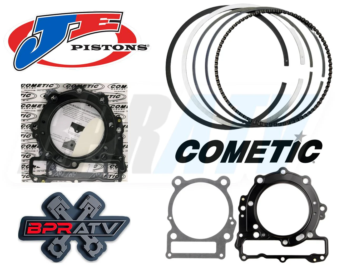 DS650 DS Baja 650 650X Big Bore Piston 105mm JE +5 Overbore Cometic Gasket Kit - Image 5