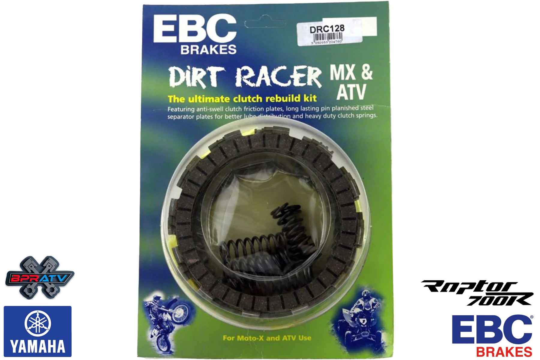 EBC DIRT RACER Clutch Rebuild Kit Fibers Plates Springs Gasket Yamaha Raptor 700 - Image 11