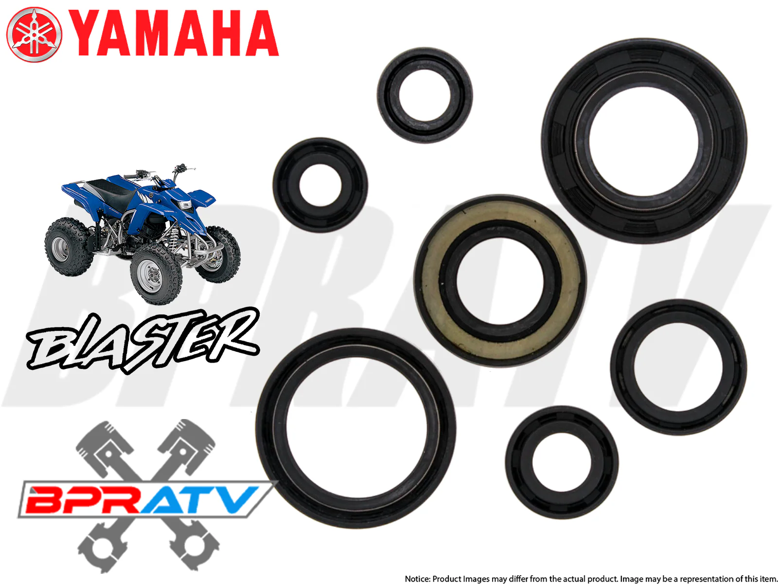 Fits Yamaha Blaster 200 All Years SKF Crankshaft Bearings Engine Seals Seal Kit - Image 16