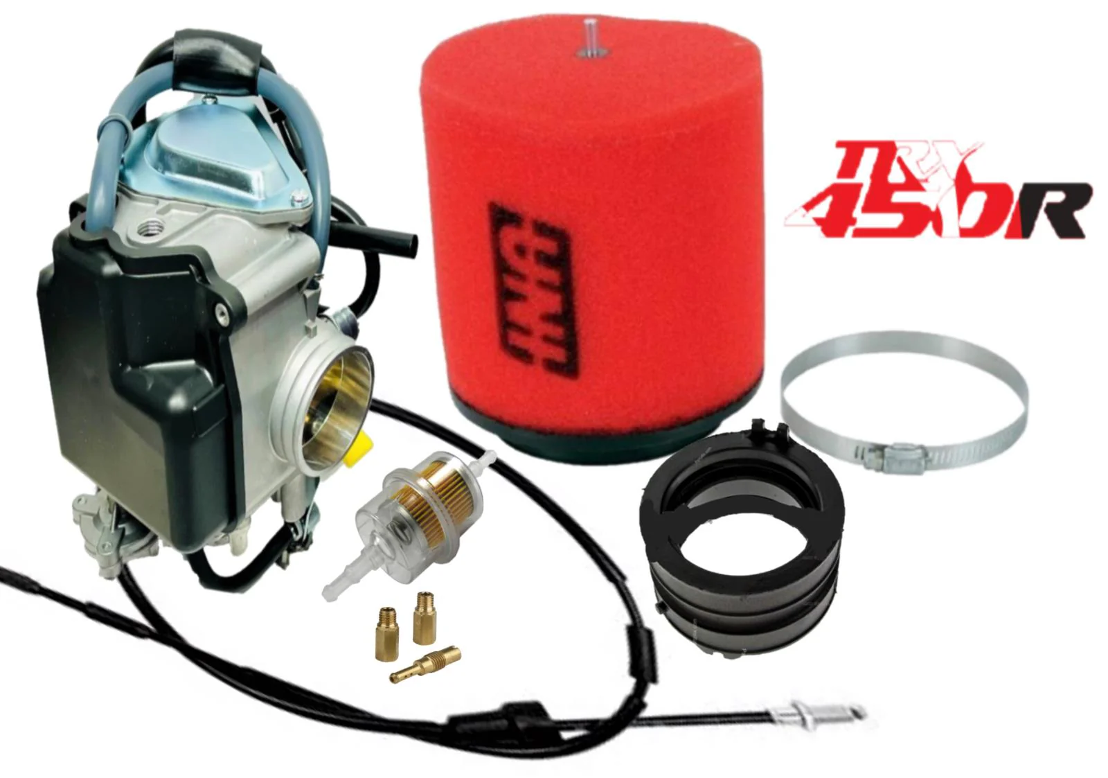 Get Best 04 05 TRX450R TRX 450R Carburetor Complete Replacement Carb Kit Intake - Image 3
