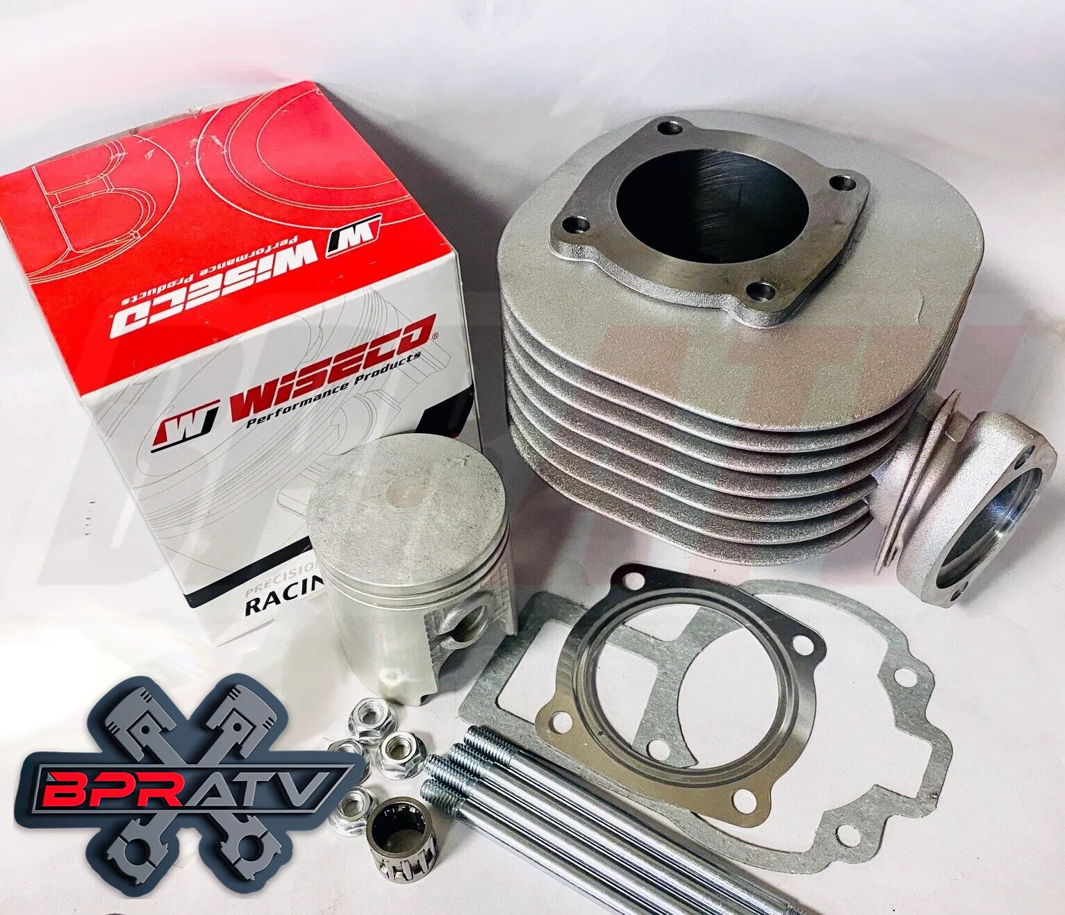 Best KFX80 KFX 80 Big Bore Kit 52mm +2 Overbore Cylinder Complete Top End Parts - Image 3
