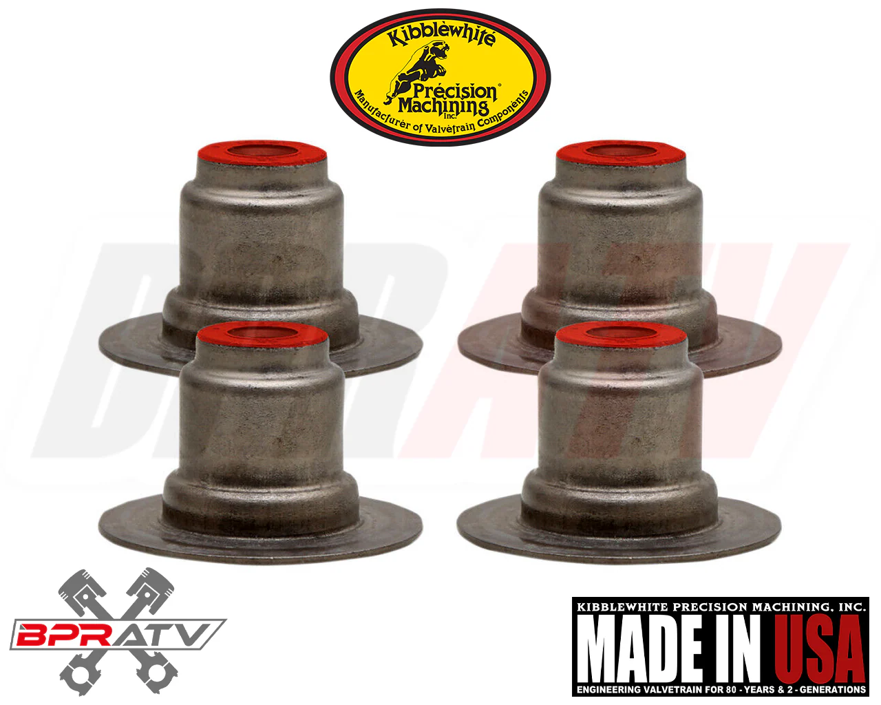 Harley Davidson Milwaukee Eight M8 Kibblewhite RED Viton Valve Stem Seals 8 Pack - Image 6