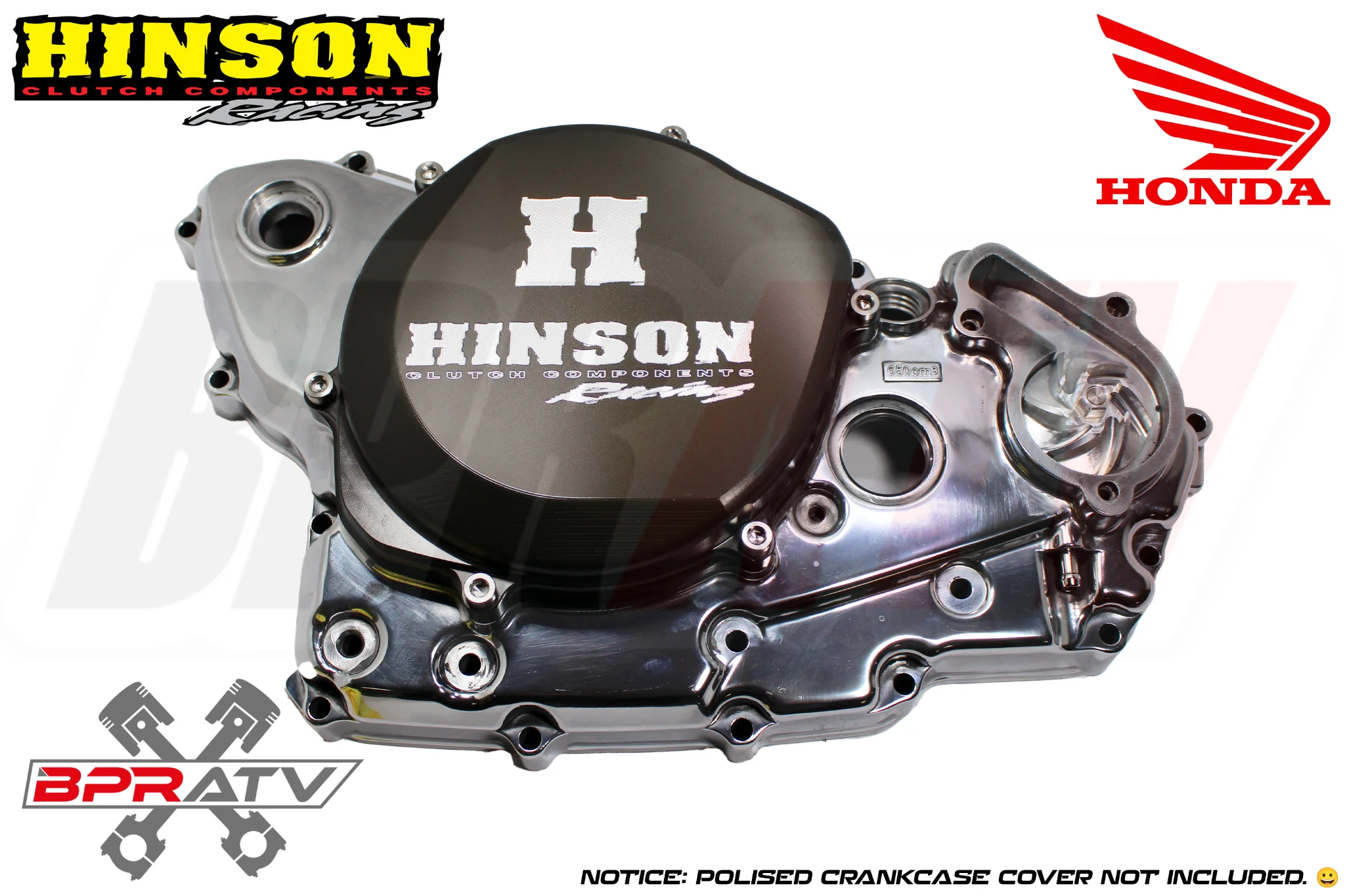 Hinson Clutch Cover Billet BILLETPROOF Honda CRF450R CRF 450R C224 (2002 - 2018) - Image 6