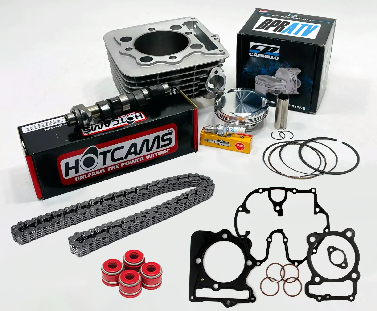 Honda 400EX 400X 87mm 416cc 12.5:1 CP Piston Big Bore Cylinder Stage 2 Hot Cams
